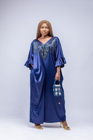 Blue Silk Boubou