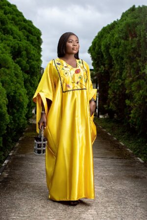 Yellow Handbeaded Boubou