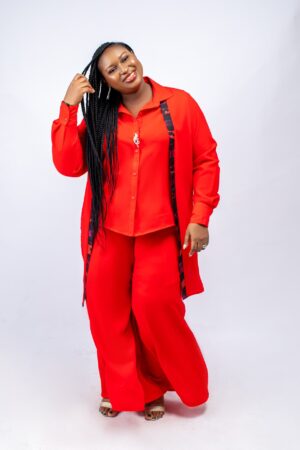 Red/Batik Combo 2-Piece Set