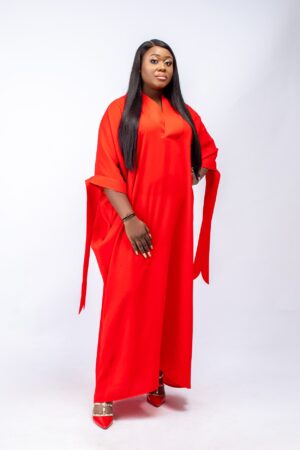 Red boubou gown