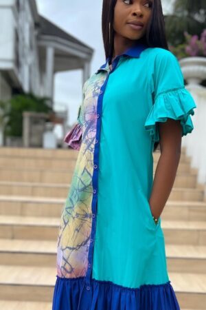 Maxi shirt dress